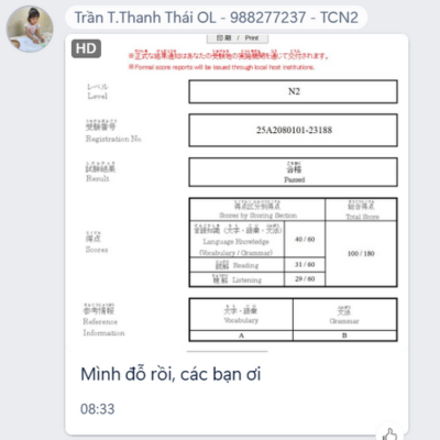Thanh Thái - Lớp Tốc chiến N2